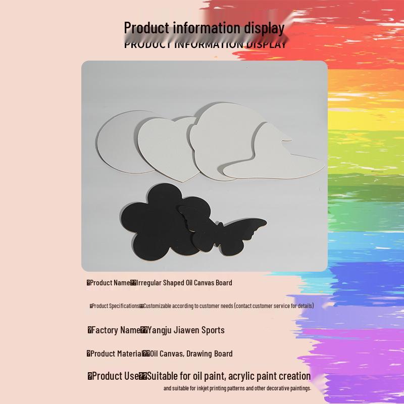 Хлопковый холст неправильной формы для начинающих - Акриловая текстура и рама для практики масляной живописи