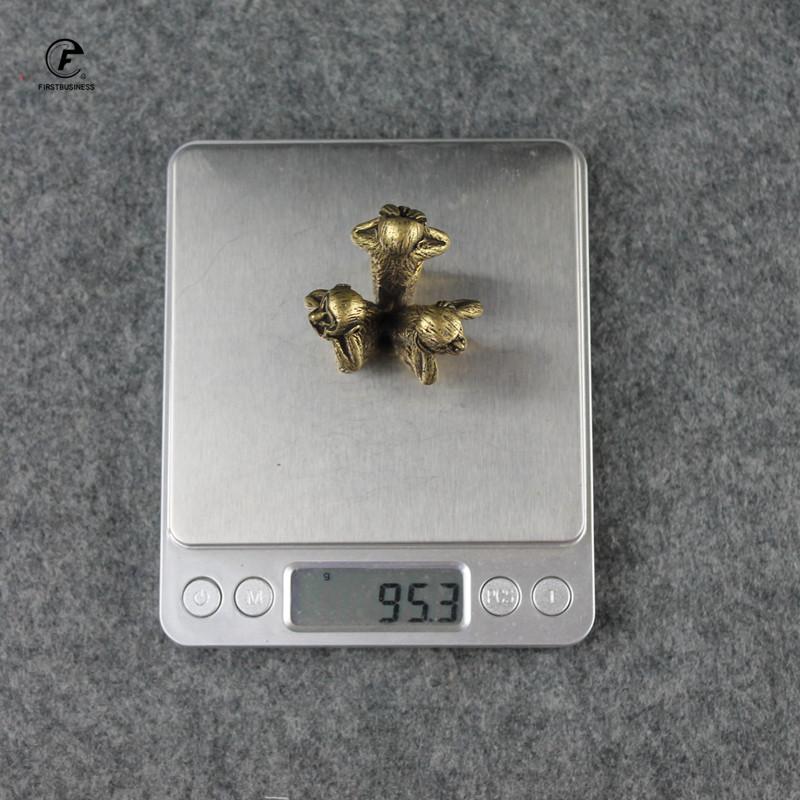 Антикварная Медная Фигурка Трех Обезьян Декор для Дома Украшения для Гостиной Китайский 12 Знаков Зодиака Миниатюрная Фигурка Мебель Украшение