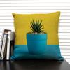 Tropical Plant Fruits Cushion Cover Cactus Pineapple Pattern Home Sofa Modern Art Decorative Pillow Case 45x45 Linen Pillowcase
