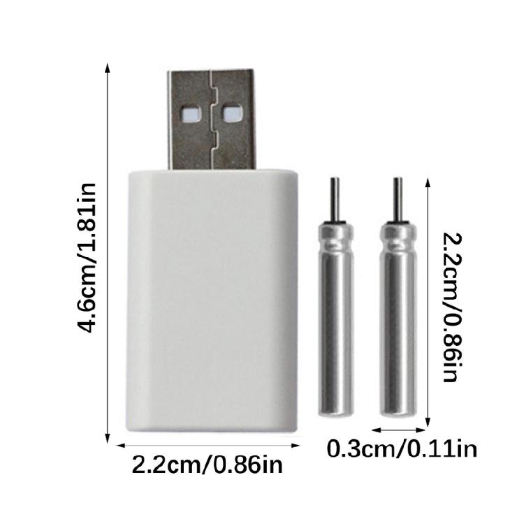 2 в 1 CR322 Система зарядки Двойной USB-порт Дизайн Для рыболовных поплавков Батареи в комплекте