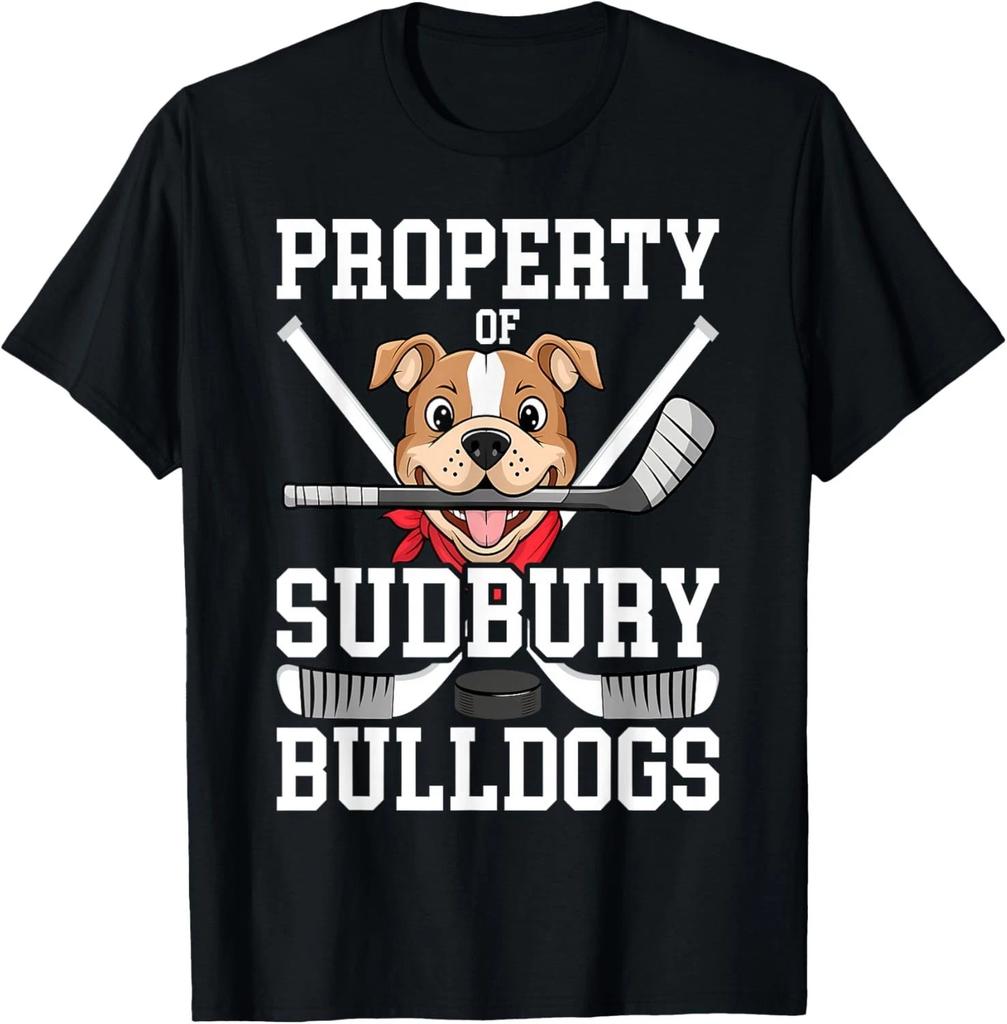 Men Women Property of Sudbury Bulldog Funny Gift Unisex T-Shirt