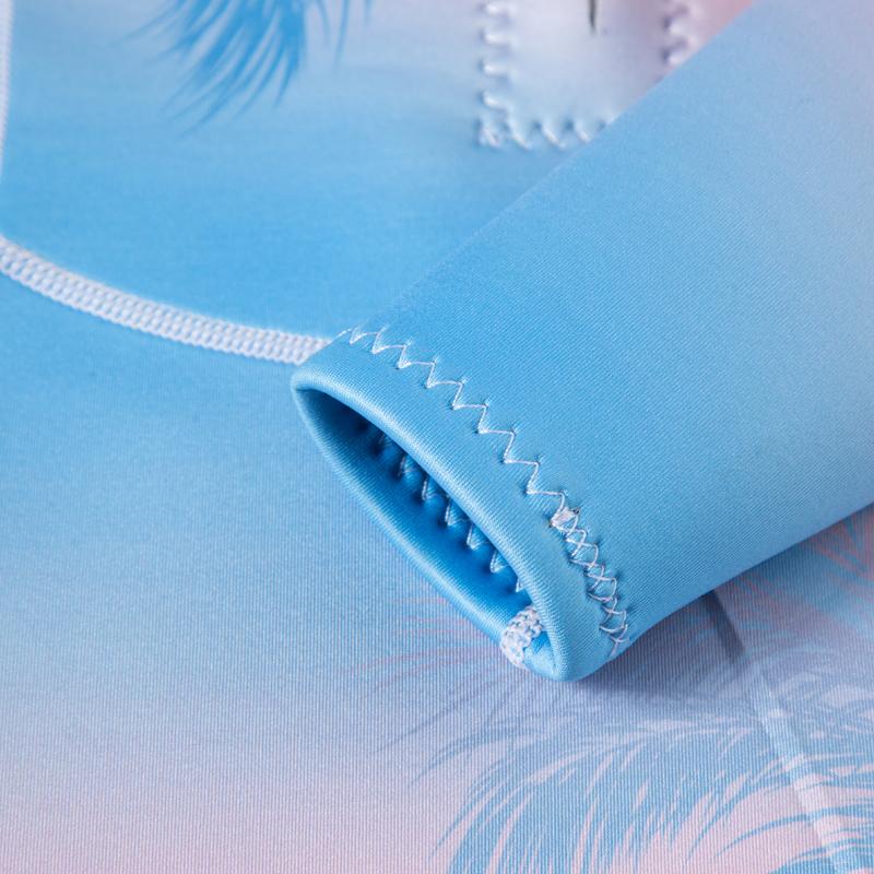 Женский гидрокостюм для дайвинга, серфинга, плавания, фридайвинга, 2 мм неопрен, утепленный, с полным покрытием