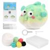 Cute Animal Wool Felt Material Package Cat and Dog Fish Needle Needled Felt Kit Non Finished DIY Handmade Wool Felt Process Kit