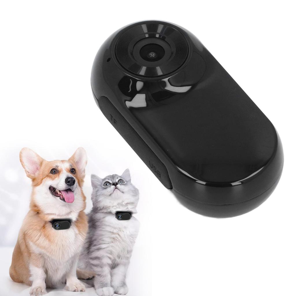Камера-ошейник для питомца 120 градусов Широкоугольная Подключение OTG Легкая Маленькая экшн-камера Спортивная камера для питомцев с задним зажимом для собак кошек