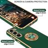 Coque pour Samsung Galaxy S26, Protection Antichoc Anti-Rayures Slim avec Anneau Rotatif Vert Nuit