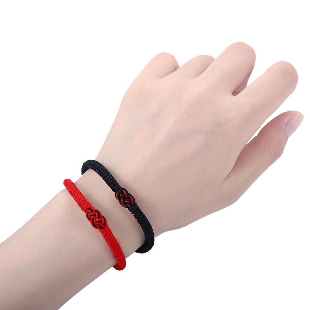 Удачные буддийские тибетские подарки для влюбленных китайские узлы браслет из красной веревки на запястье