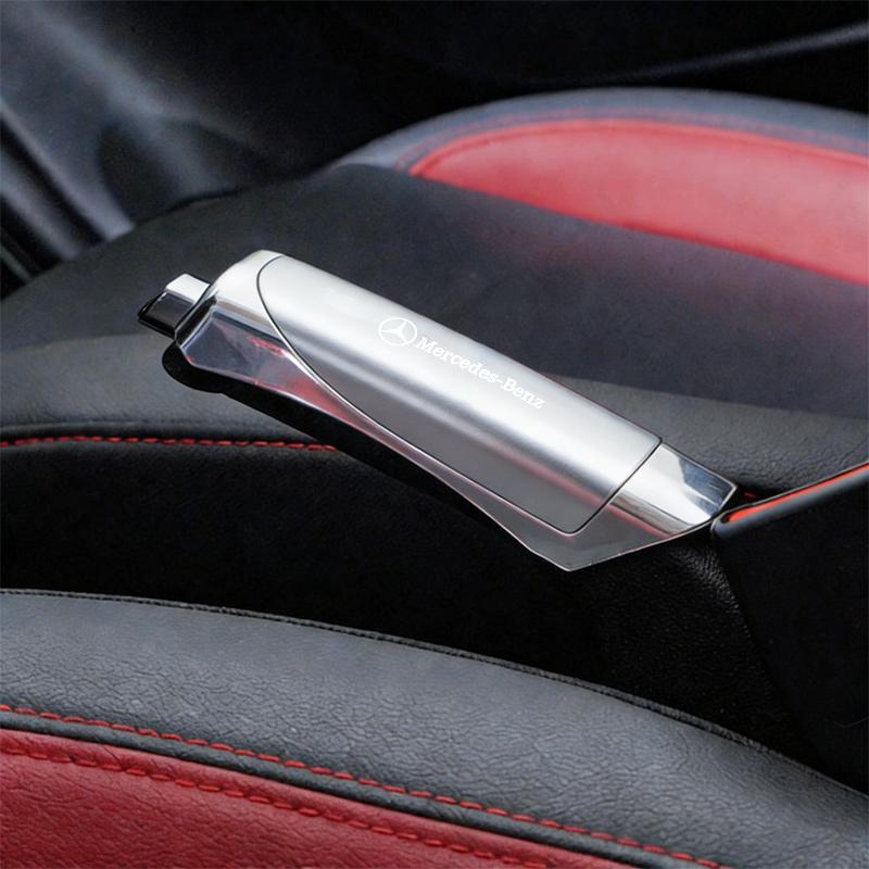 D7Car Hand Brake Cover Carbon Fiber Handbrake Grip Cover for Mercedes Benz W212 W213 W214 W210 GLK GLS W203 W204 W211 A200 bag