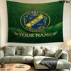 Custom Name AIK Solna Printed Tapestry – Wall Hanging for Bedrooms, Dorms, and Home Decor