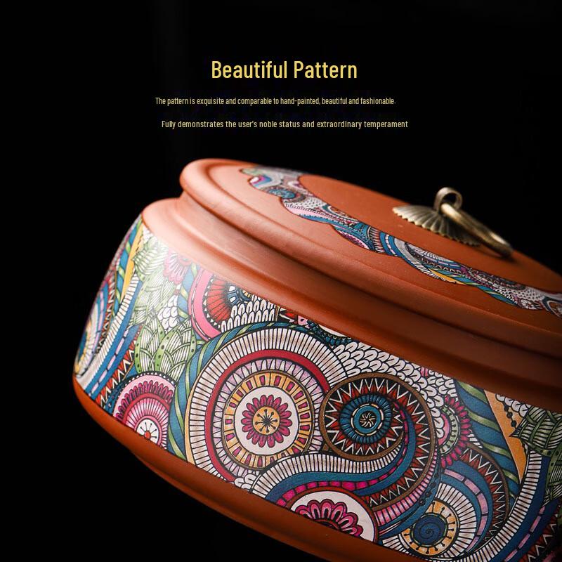 Чайница из фиолетовой глины