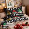 Набор из трех предметов для кровати на заказ Серия «Рождественские элементы» Наволочка Пододеяльник Комплект с 3D цифровой печатью Фабрика