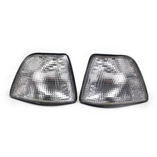 2Pcs Corner Light ABS Fine Workmanship Replacement Housing Left Right Turn Signal