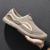 Mesh Shoes Summer Breathable Hollow Men's Shoes One Foot Stirrup Lightweight Anti Casual Slip Beach Shoes