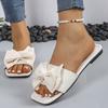 New Style of Shoes Slippers Women's Shoes Flat Anti-slip One-line Flip-flops with Soft Soles