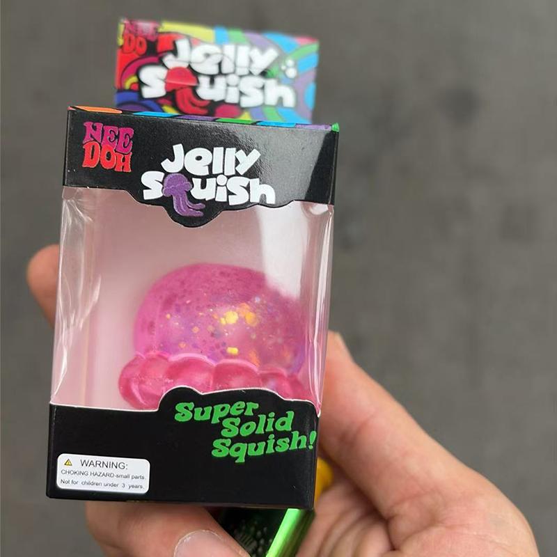 Новая Медуза-мялка Needoh Squishy Сжималка Сенсорная Игрушка Случайный Цвет Мягкая Игрушка для Снятия Стресса Милая Расслабляющая