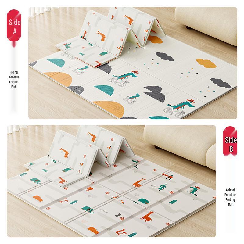 Двусторонний складной игровой коврик Babybox XPE