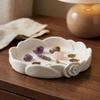 Non-Slip Base Minimalist Flower Key Dish Plastic Floral Decorative Holder  Vanity Tabletop