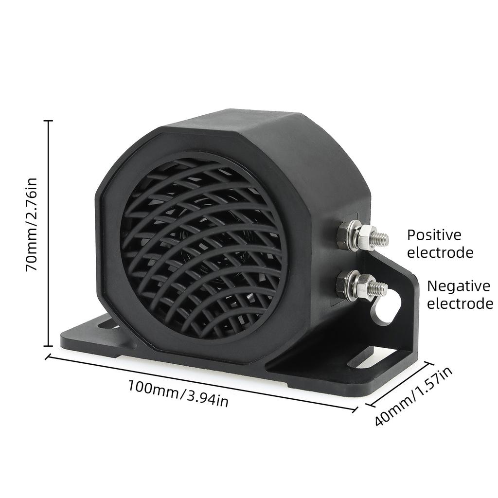 24V-48V Backup Siren Beeper Buzzer Reversing Warning Horn For Car Truck Reversing Reminders Car Horn Vehicle Accessories