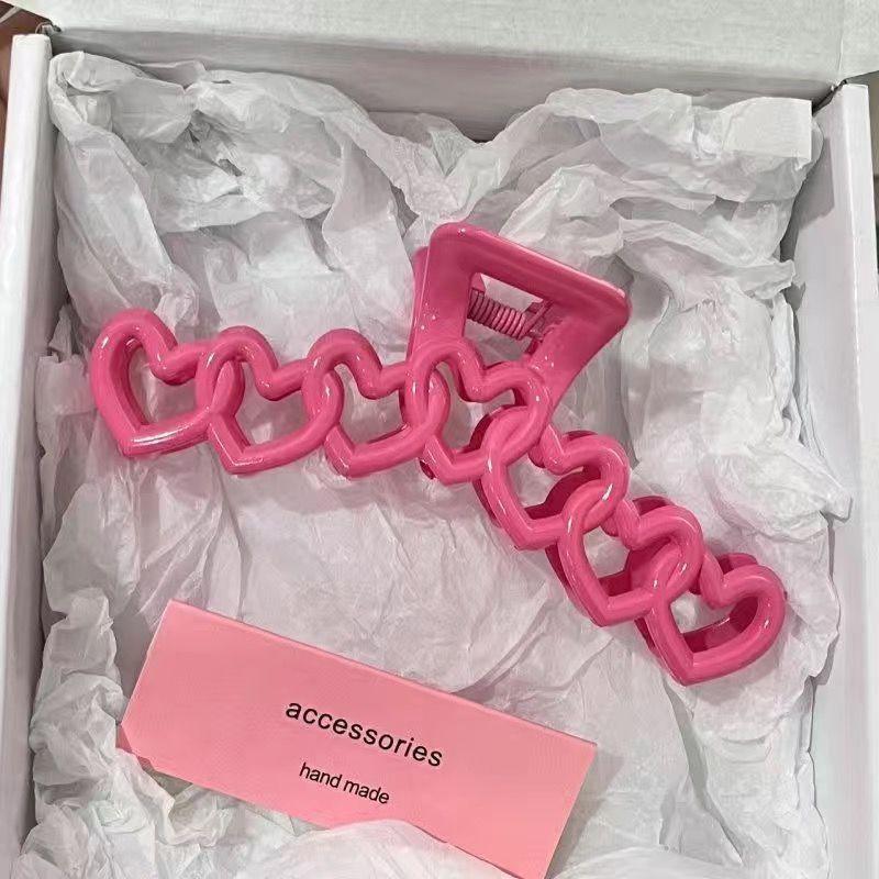 1 шт. Продвинутая любовь Акриловая заколка-клип с большим захватом, простым дизайном, высоким объемом волос и множественными захватами