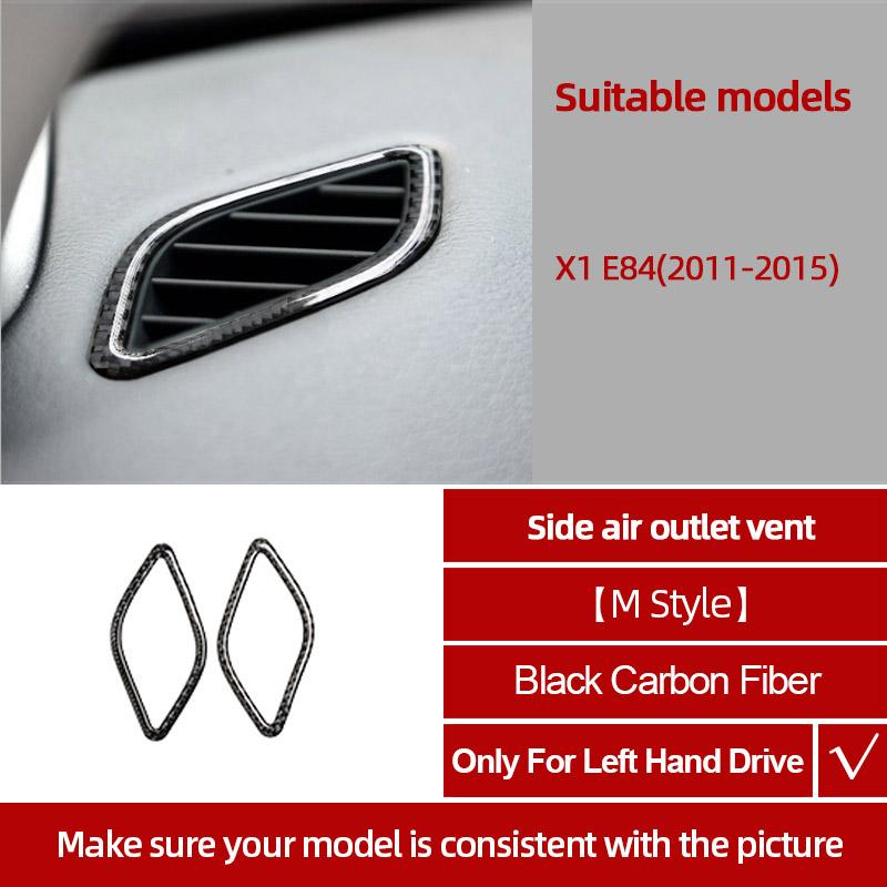 bftws1 For BMW X1 E84 2011-2015 Carbon Fiber Center Console Gear CD Door Panel Trim Sticker Decoration Car Interior Tuning Accessories