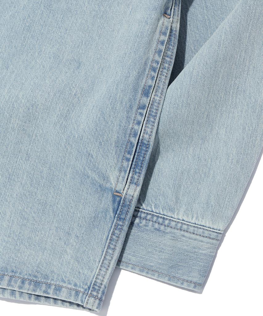 RAYFIKERS Logo Denim Shirt Light Indigo (Mp1Yu103-062)