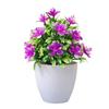 Yousheng Faux Bonsai with Flowers Artificial Potted Plant Fake Small Tree Ornament for Wedding Home Office Cabinets Desktop Decor
