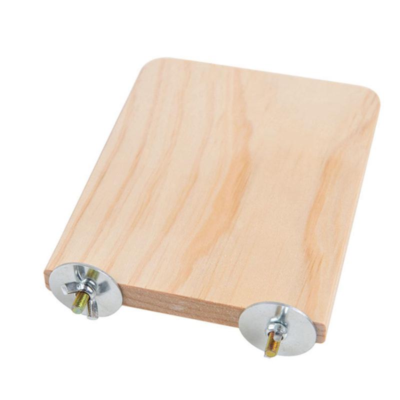 Шиншилла, хомяк, трамплин, белка, попугай, птица, стоящая платформа, деревянная игрушка для домашних животных