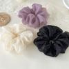Fashion Rhinestone Mesh Hairband Chiffon Scrunchies Women Korean Silk Elastic Hair Tie Ponytail Holder Headwear Hair Accessories