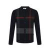 DakS Men S Wool100 Check Pattern Cardigan dmw1Swcd101n1