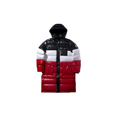 Длинная куртка-пуховик с капюшоном серии Li Ning Wade, зимняя мужская верхняя одежда, многоцветная AYMP077-2