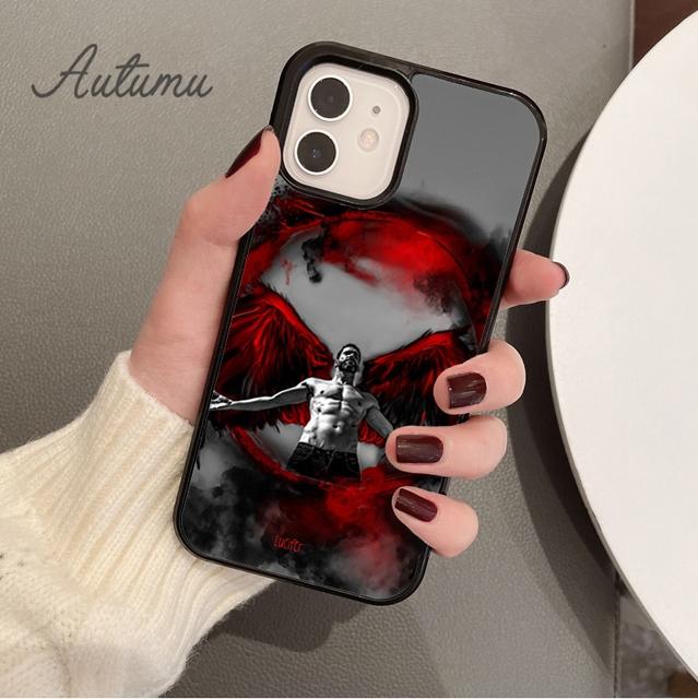 Чехол для телефона Lucifer TV для iPhone 11 12 13 14 Pro Max mini X XR XS SE 2020 5 6S 7 8 Plus Samsung Galaxy S21 S22 Cover shell