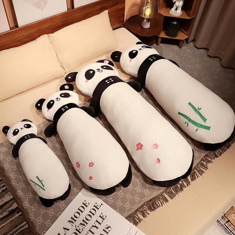 Panda Flower Bamboo Long Plush Toy Animal Stuffed Doll Room Decoration Kids Gift