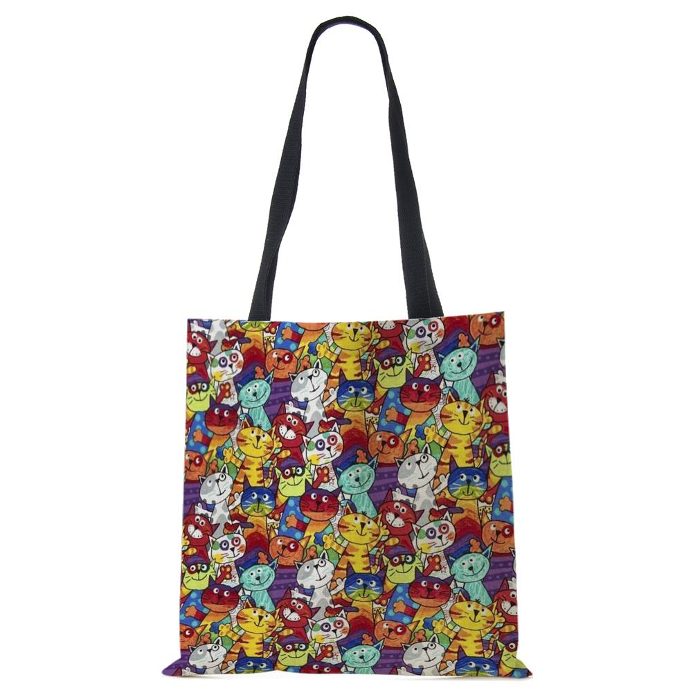 Женская сумка на плечо, многоразовые сумки, продуктовые складные дорожные школьные пляжные сумки