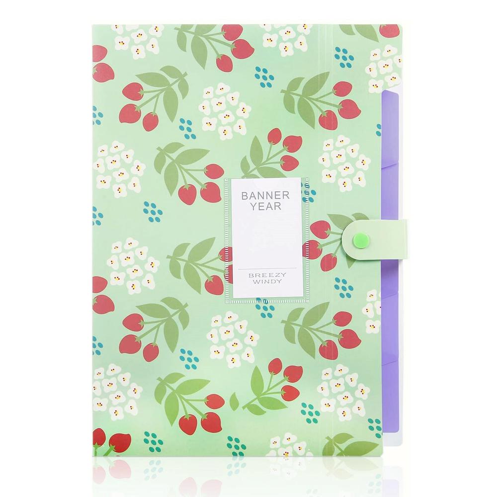 Size Desk Organizer File Holder Accordion Folder File Folder Floral File Folders Document Organizer