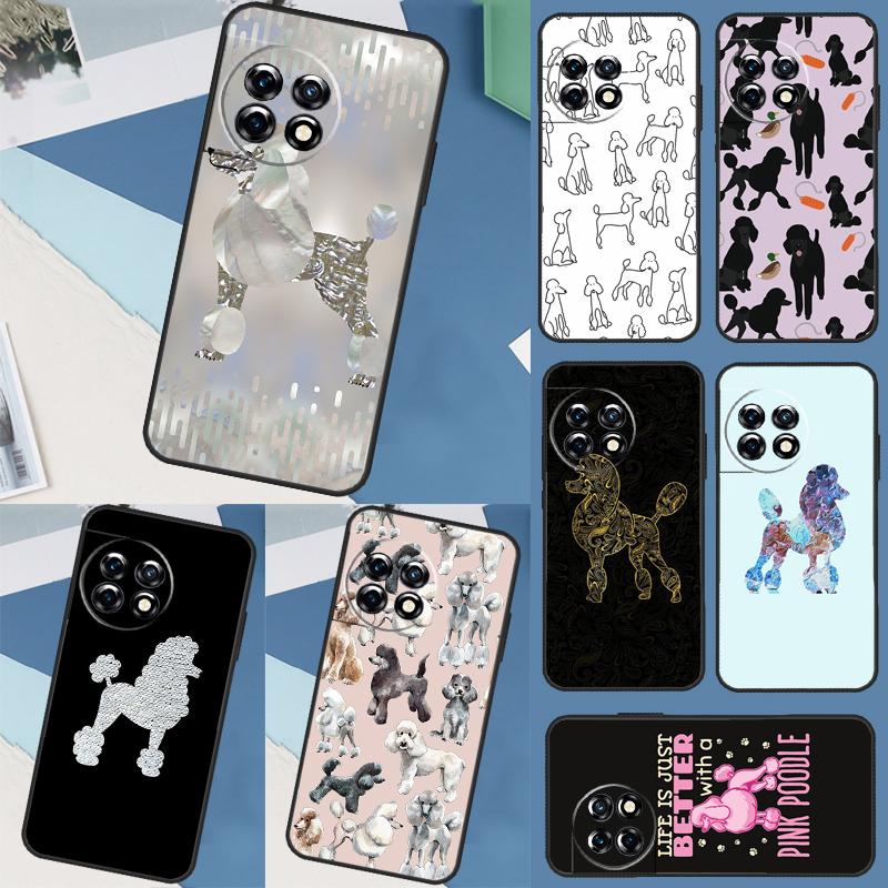 Poodle Dog Cartoon Case For OnePlus 10 Pro 8 9 11 Ace 8T 9R 10R 10T OnePlus Nord CE 2 3 Lite 2T N10 N20 Cover