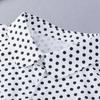 Classic Dots Front Tie White Fake Collar For Women Stand Detachable Collar Fake Half Shirt Blouse Girls Vintage False Collar New
