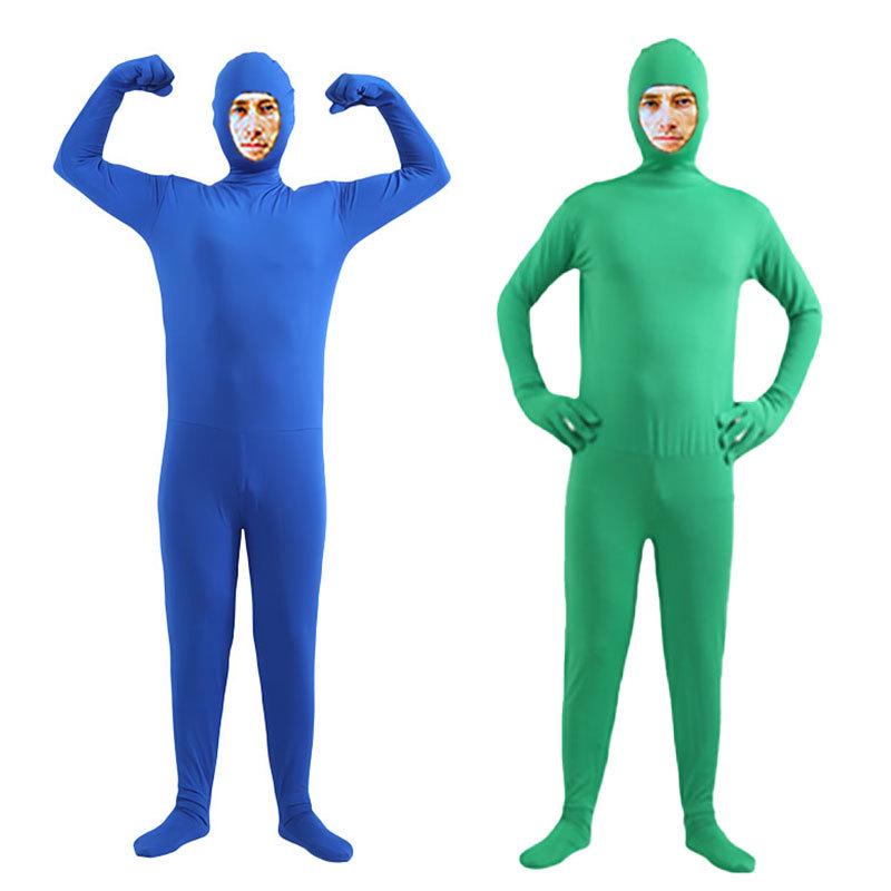 Men's Solid Color Black Invisible Halloween Jumpsuit (Available for Kids)