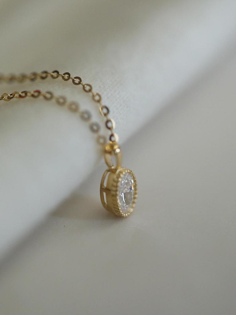 Ожерелье-подвеска из стерлингового серебра 925 пробы с покрытием из 18-каратного золота, овальная подвеска «Слезы русалки» с микропаве