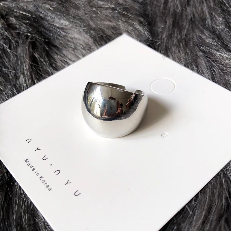 3 шт./компл. Золотые гладкие геометрические открытые кольца для женщин, преувеличенные металлические нерегулярные толстые массивные кольца, ювелирный подарок