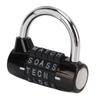 5 Letters Combination Lock Antitheft Zinc Alloy Solid Black Padlock for Gym Suitcase