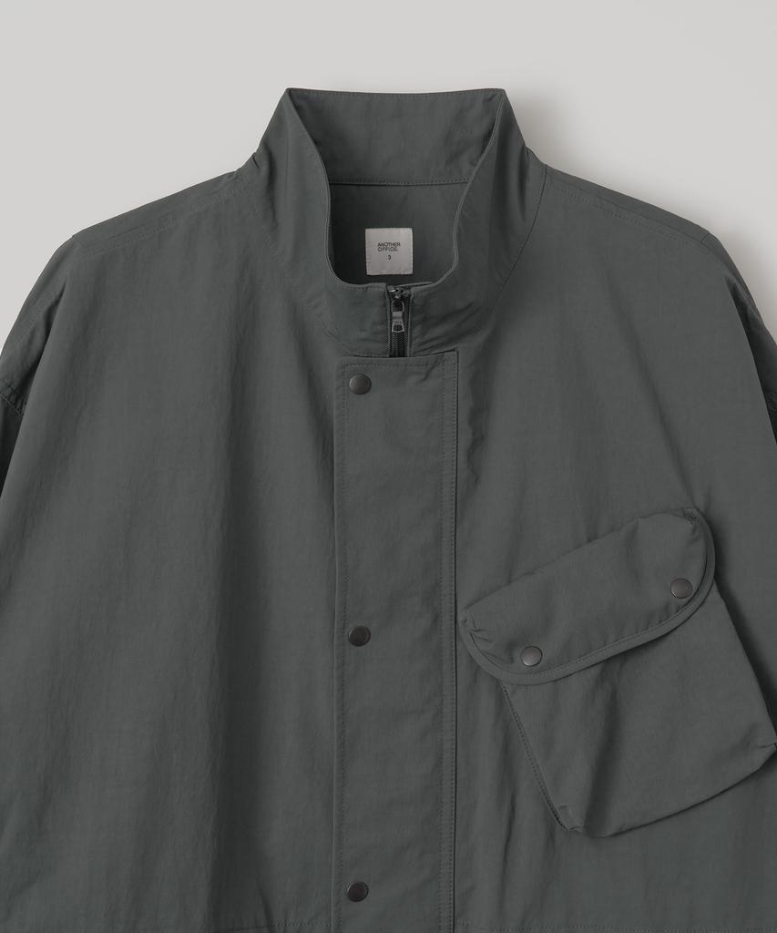 Another Office Motorcycle High-Neck Jacket (Graphite)