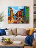 Paint by Numbers with Frame Pictures for Painting - Colorful City 50X40