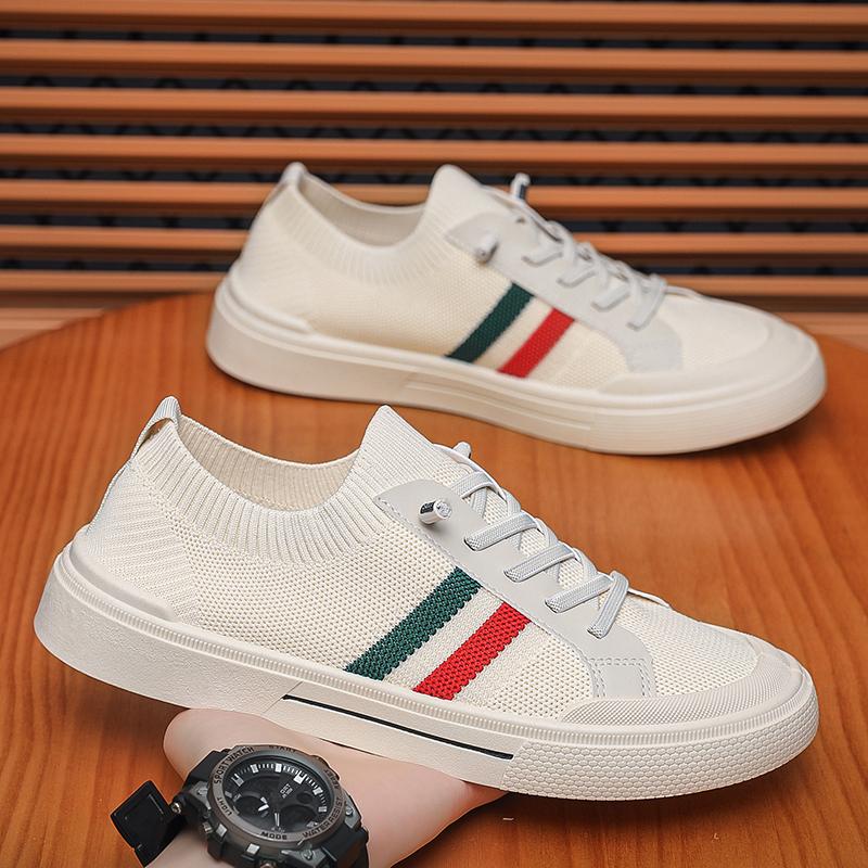 Fashion Men's Board Shoes Summer Breathable Mesh Soft Sole Outdoor Leisure Sneakers Platform Tennis Trendy Sports Walking Shoes 39-44