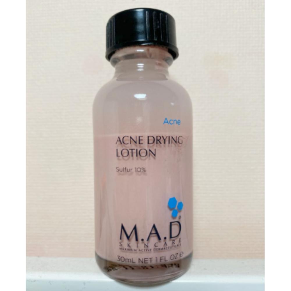 Лосьон Mad Skin Care Acne Drying Lotion 30 г, сера 10%, средство от проблем с кожным салом, акне, поры, 30 мл, 2 шт.