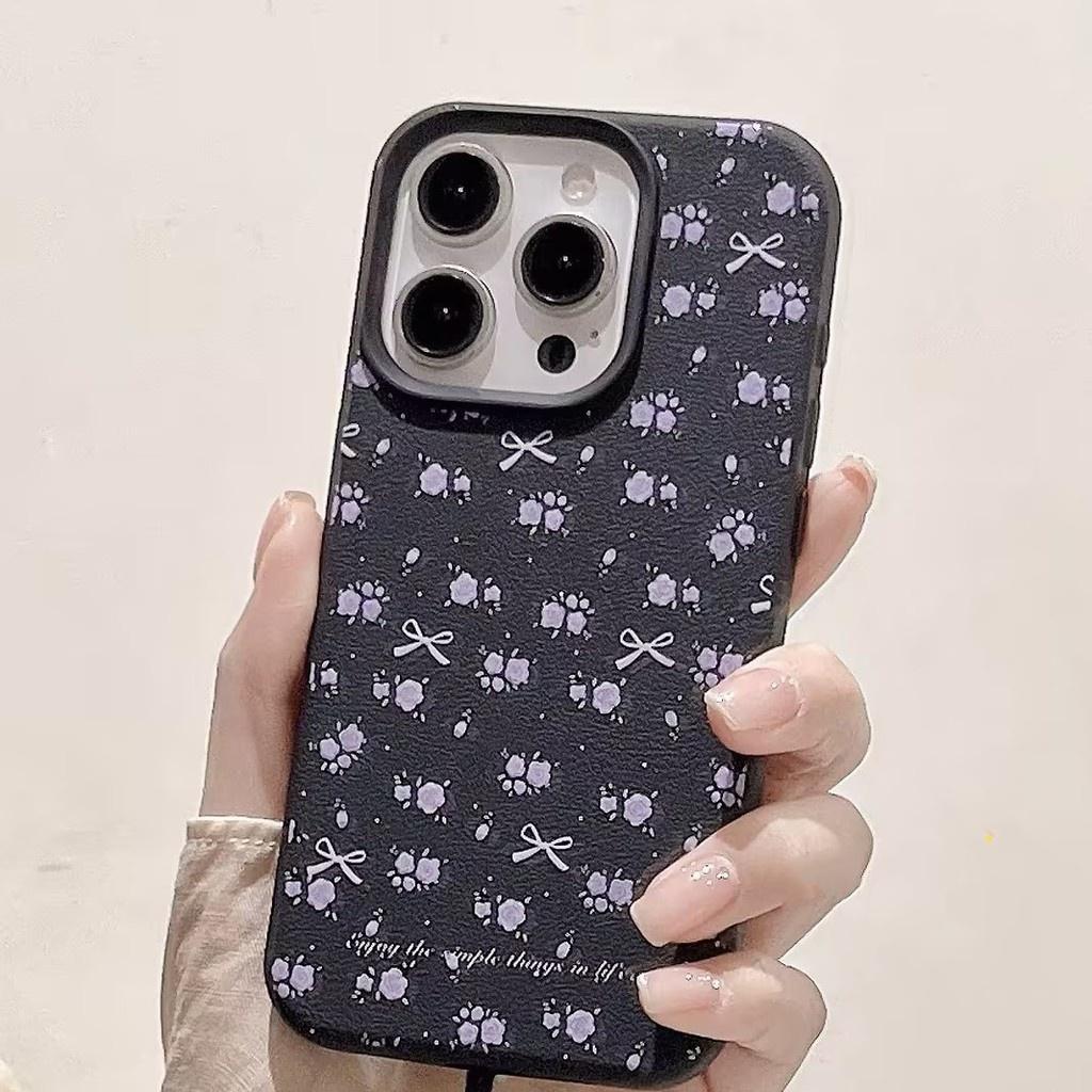 Чехол для телефона для iPhone 17 Air 16E 11 12 14 13 15 16 17 Pro Max ProMax чехол Узор личи Фрукты вишни INS Полная защита