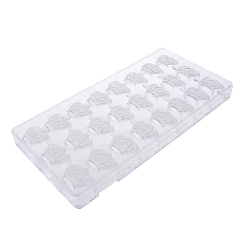 3D Chocolate Candy Bars Molds Tray Plastic Form Flowers Baking Pastry Tools