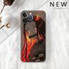Чехол Funda для Apple iPhone 14 11 13 7 12 Pro 7 XR XS Max 8 Plus 6 14Pro 13Mini, черный мягкий чехол для телефона аниме Demon Slayer