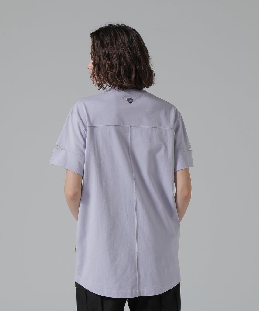AVIREX CUFFS OPEN LOGO TAPE EMBROIDERED ONEPIECE F 080 purple 783-5117603