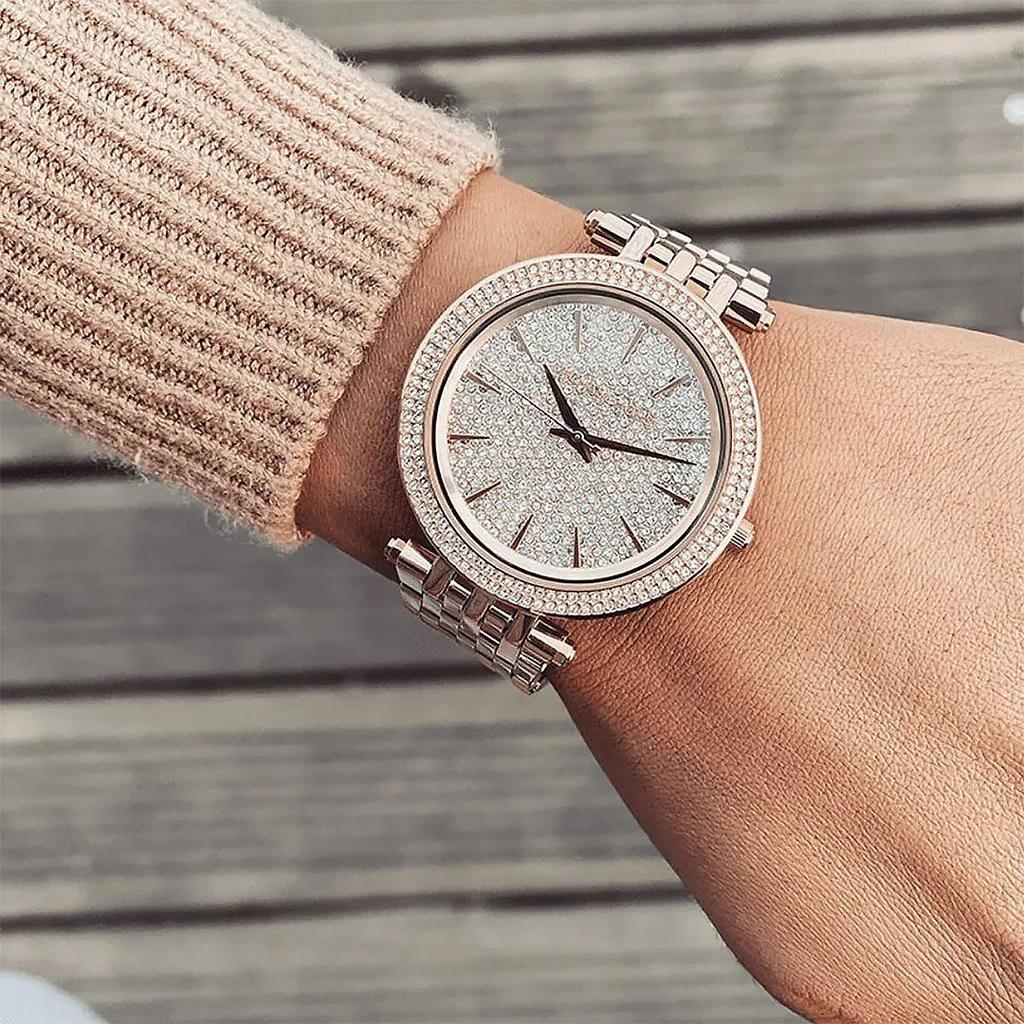 Michael Kors MK3439 Женские часы Darci Rose Gold Pave