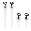 20Pcs Fishing Baits Screw Carp Boilie Bait Screw with Rings Swivel Fishing Terminal Rig Tackle Fishing Accessories