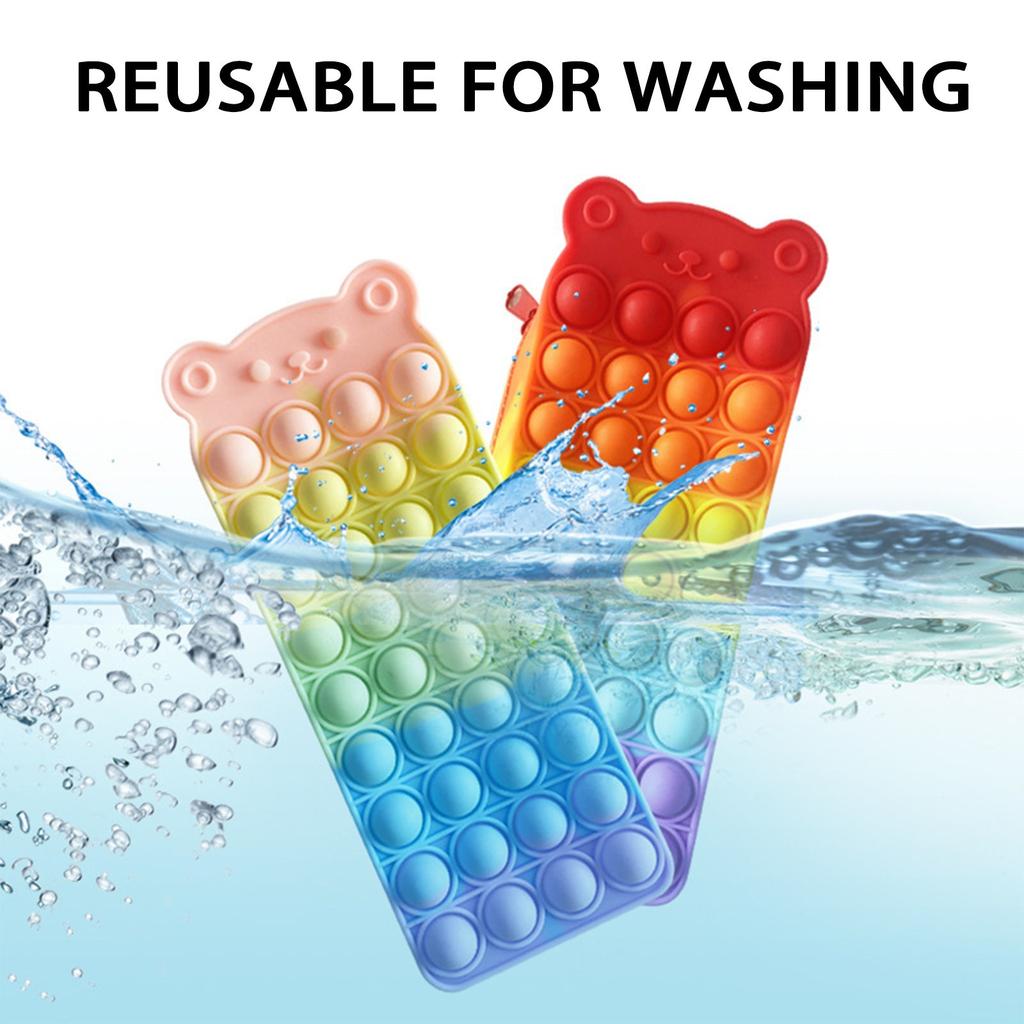 Силиконовый пенал для сенсорной декомпрессии, настольный пазл, декомпрессия